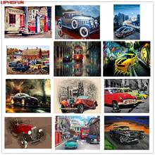 5D Full Drill Diy Diamond Painting Cross Stitch Resin Square/round Diamond Embroidery Home Decoration  car fire cool city 2024 - buy cheap