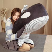 25-90CM Large Whale Cushion Cute Blue Whale Stuffed Animal Plush Toy Children's Birthday Gift 2024 - buy cheap