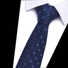 Gravata fina de ponto de seda masculina, gravata de 7.5cm de estilo formal masculina, acessório para presente, para casamento e festas 2024 - compre barato