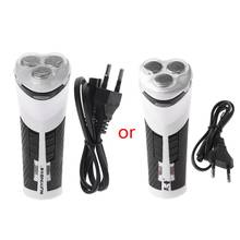 3D Rotary Cordless Rechargeable Men Electric Shaver Razor Beard With Flashlight 2024 - buy cheap