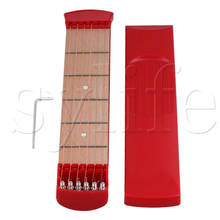 Red Pocket Guitar 6 Fret 6 Strings Trainer Tool Gadget for Student 2024 - buy cheap
