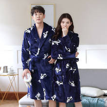 Lovers Couple Thicken Warm Winter Bathrobe Men Silk Long Kimono Bath Robe Male Dressing Gown for Mens Flannel Robes Sleepwear 2024 - buy cheap