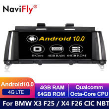 4G LTE Android 10.0 CAR DVD FOR BMW X3 F25 For BMW X4 F26 CIC/NBT player radio audio video stereo Multimedia GPS stereo monitor 2024 - buy cheap