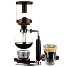 Home Style Siphon coffee maker Tea Siphon pot vacuum coffeemaker glass type coffee machine filter 3cup 5cups 2024 - buy cheap