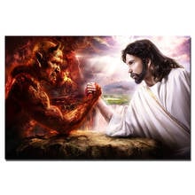 Angel and Devil Canvas Painting Home Decor Poster Wall Art Pictures for Living Room 2024 - buy cheap