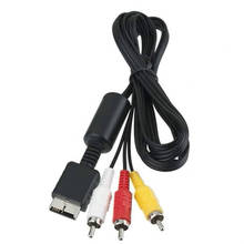 1,8 м Аудио Видео AV преобразующий кабель провод к RCA для SONY PS2 PS3 кабель для геймпада для PlayStation PS2 PS3 кабель для игровой консоли 2024 - купить недорого