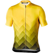 Camisa de equipe masculina mavic 6xg 2019, roupa esportiva para ciclismo, verão, amarelo, manga curta 2024 - compre barato