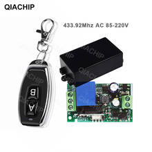 QIACHIP 433Mhz Universal Wireless Remote Control Switch AC 110V 220V 1CH RF Relay Receiver Module + RF 433Mhz Remote Transmitter 2024 - buy cheap