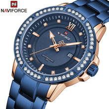 NAVIFORCE-Reloj analógico de acero inoxidable para Hombre, nuevo accesorio de pulsera de cuarzo resistente al agua con calendario, complemento masculino deportivo de marca de lujo con diseño moderno 2024 - compra barato