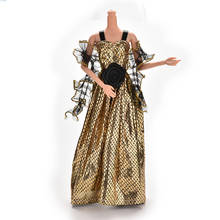 1 Pcs Crocodile Grain New Arrival Doll Clothes Set Dress for Barbie Doll with Shawl 2024 - buy cheap