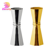 DEOUNY-Jigger Bar de acero inoxidable para Barman, herramienta de medición Octagonal de 1/1, 5OZ, taza chapada en cobre, Accesorios de Barman para cóctel 2024 - compra barato