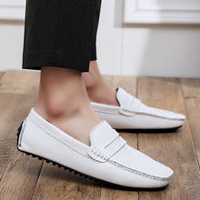 Classic Summer Men Loafers Shoes Man Slip-On Casual Flats Men's Driving Shoes Genuine Leather Moccasins Lightweight Plus Size 49 2024 - buy cheap