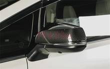 Espejo retrovisor de puerta para coche, accesorios de estilo de coche para Toyota Alphard VELLFIRE 30 2015-2020, fibra de carbono, lado de Color 2024 - compra barato