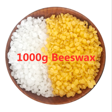 Velas de cera de abeja 1000g, suministros para fabricación de velas 100% sin cera de soja añadida, pintalabios, Material de bricolaje, cera de abeja amarilla y blanca 2024 - compra barato