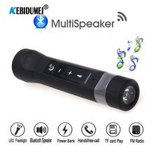 Mini Bluetooth FM Radio Mp3 Player Speaker TF Card  Handsfree Kit Power Bank LED Flashlight for Car Riding Cycling Camp Outdoor 2024 - buy cheap