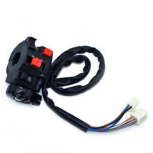 22mm Motorcycle ATV Handlebar Control Switches Headlight Fog Lamp Light Turn Signal Horn Switch Button With 9 Wiring Harness 2024 - buy cheap