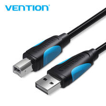 Кабель для принтера Vention USB 2,0, 2,0/3 м, штекер-штекер USB 1,5, для синхронизации данных, сканера, принтера HP, Canon, Epson 2024 - купить недорого