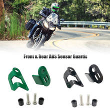 Protectores de Sensor ABS delanteros y traseros para motocicleta, cubierta negra y verde para KAWASAKI VERSYS 650, KLE650, verssys650, Versys 650, 2007-2020, 2019 2024 - compra barato