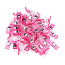 50 PCS Clear Sewing Craft Quilt Binding Plastic Clips Clamps Pack high quality Hot Pink  2.7*1*1.5cm 2024 - buy cheap