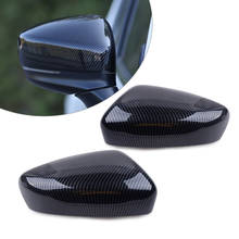 2pcs Car Carbon Fiber Style Door Side Wing Rear View Mirror Cap Cover Trim Fit For Mazda 6 Atenza 2018 2017 2016 2015 2014 2024 - buy cheap