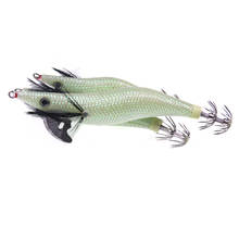 5pcs/10pcs White Luminous Squid Jig Glowing Shrimp Squid Hook Lure Saltwater Fishing Trolling Lure Size 2 2.5 3 2024 - buy cheap