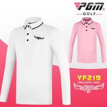 PGM Girls Boys Comfortable Golf Tshirt Children Long Sleeve Breathable Soft Tops School Outdoor Sportswear D1025 2024 - buy cheap