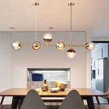 Candelabro minimalista nórdico moderno, lámpara colgante creativa para comedor, decoración interior del hogar, comedor, loft, dormitorio 2024 - compra barato