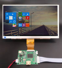 Monitor lcd tft de tela 1024x600 polegadas, com driver remoto, placa de controle hdmi para lattepanda, raspberry pi banana pi 2024 - compre barato