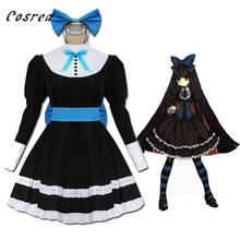 Anime panty & meia com garterbelt cosplay traje peruca meia anarquia meninas cos lolita maid ternos uniforme para mulher 2024 - compre barato