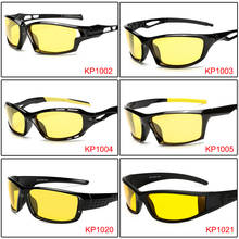 Homens Óculos de Visão Noturna Óculos Polarizados Lente Amarela HOOLDW UV400 Noite Condução Óculos Anti-Reflexo óculos de Sol Eyewear 2024 - compre barato