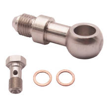 Kit banjo bolt 1.5mm para alimentação a óleo, m10x1.0 4an turbo de aço 2024 - compre barato