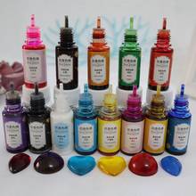 Pigmento da resina da cola epoxy 13 cores tintura líquida da resina da cola epoxy 0.35oz colorante altamente concentrado 2024 - compre barato