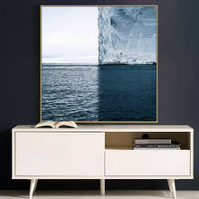 Blue sea iceberg Landscape Canvas Painting Posters and Prints Cuadros Quadro Wall Art Pictures For Living Room Home Decoration 2024 - buy cheap