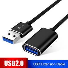 USB удлинитель USB 3,0 Мужской и женский кабель для ПК клавиатуры принтера камеры мыши игровой контроллер мини USB удлинитель 2024 - купить недорого