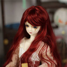 1/3 BJD Dolls Full Wig Hair Bang for Dollfie DOD  DZ SD Volks DIY Making Accessory Wine Red 2024 - buy cheap