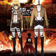 Hot Anime Attack On Titan Armin Arlert Cosplay Costume Fashion Battle Uniform Activity Party Role Play Clothing Custom-Make Any 2024 - buy cheap