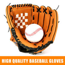 Baseball Bat Gloves Adult Kids Thick Imitate Cowhide Glove Outdoor Sports Softball Practice Baseball Gloves Size 10.5/11.5/12.5 2024 - buy cheap