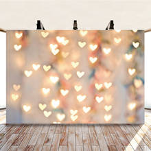 Yeele-Fondo de fotografía para estudio fotográfico, fondo fotográfico personalizado con brillo, corazón de amor, luz Bokeh para fiesta 2024 - compra barato