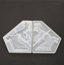 Кристальная эпоксидная форма, волнистая форма, силиконовая зеркало ручной работы, декоративный стол 2024 - купить недорого