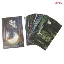 30pcs Vintage Luminous Postcard Glow In The Dark Forest Streamer Animal Greeting Post Card Novelty Xmas Greeting Cards Gift  2024 - buy cheap