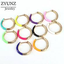 4 Pairs, New Fashion Circle Earrings Gold-Color Statement Jewelry Enamel Round Vintage Boho for Women 2020 Brincos Gifts 2024 - buy cheap