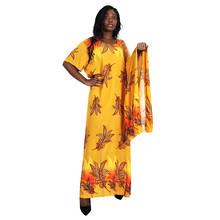 Dashikiage-vestidos africanos a la moda para mujer, maxivestido informal de manga corta con cuello redondo, elegante, para verano, 2020 2024 - compra barato