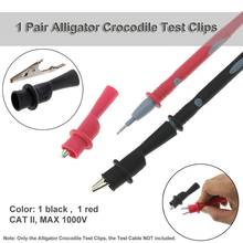 1 Pairs Alligator Crocodile Test Clips Clamps for Multimeter Tester Meter Probe Easy To Connect Multimeter Test Probe Removable 2024 - buy cheap