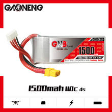 Gaoneng GNB 1500mAh 4S 14,8 V 110C/220C Lipo batería con XT60 macho para Tamaño 250 3D Dron de carreras con visión en primera persona Quadcopter partes de Multirotor 2024 - compra barato