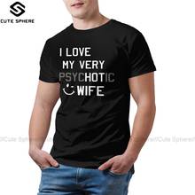 Hot Love T Shirt I Love My Hot Wife T-Shirt Fun Printed Tee Shirt Man Oversize 100 Percent Cotton Tshirt 2024 - buy cheap