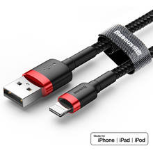 Usb-кабель с разъемом lightning для iPhone, короткий зарядный кабель для быстрой зарядки и передачи данных для iPhone 11 pro, xs, max, xr, 8, 7, 6s plus, ipad, 8-контактный, 50 см, 1 м, 2 м, 3 м 2024 - купить недорого