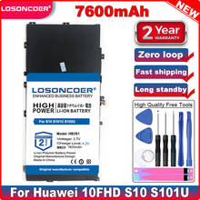 LOSONCOER HB3S1 7600mAh Battery For Huawei MediaPad 10FHD S10 S101U S101L S102U Tablet Battery 2024 - buy cheap