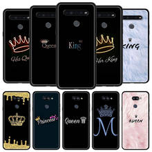 Phone Case for LG K41s K61 G6 K40 K51 G8 K50s K40s G7 K52 K31 K62 K71 Q51 Q60 Q61 Black Shell Cover Queen and king crown 2024 - buy cheap