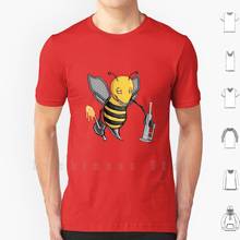 Camiseta de algodón con estampado de abeja Dab (sin texto), camisa fresca de Treeseed, árbol, semilla, Nacho, Dabs, panal, Bong, vidrio, cera Dab para fumar, 6xl 2024 - compra barato