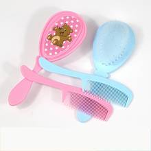 2Pcs Newborn Baby Brush And Comb Cute Safety Bathing Soft Care Brush Comb Set Infant Hair Scalps Head Massager 2024 - buy cheap
